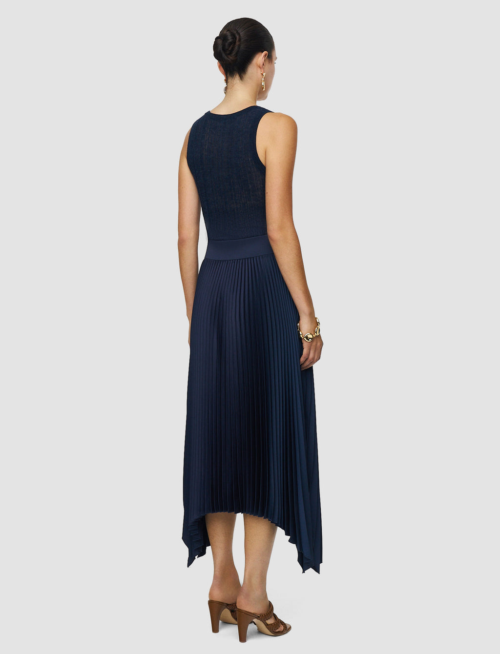 Ade Knit Weave Plissé Skirt