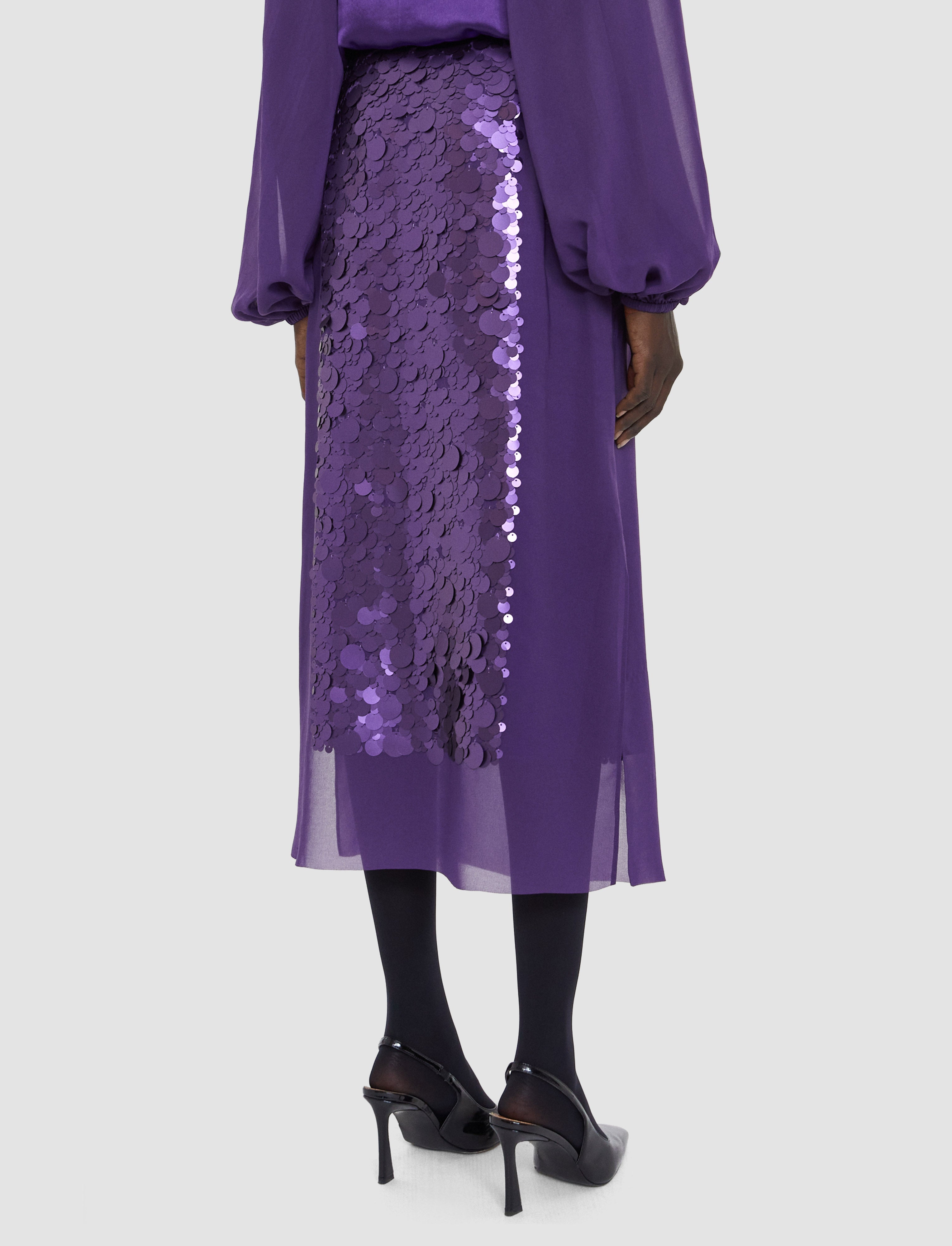Cambo Chiffon Sequin Skirt