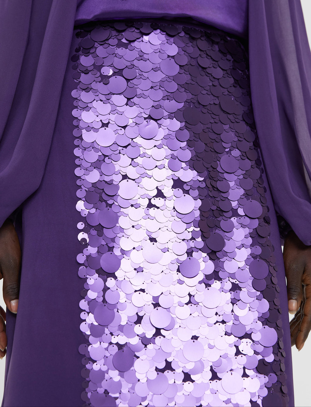 Cambo Chiffon Sequin Skirt