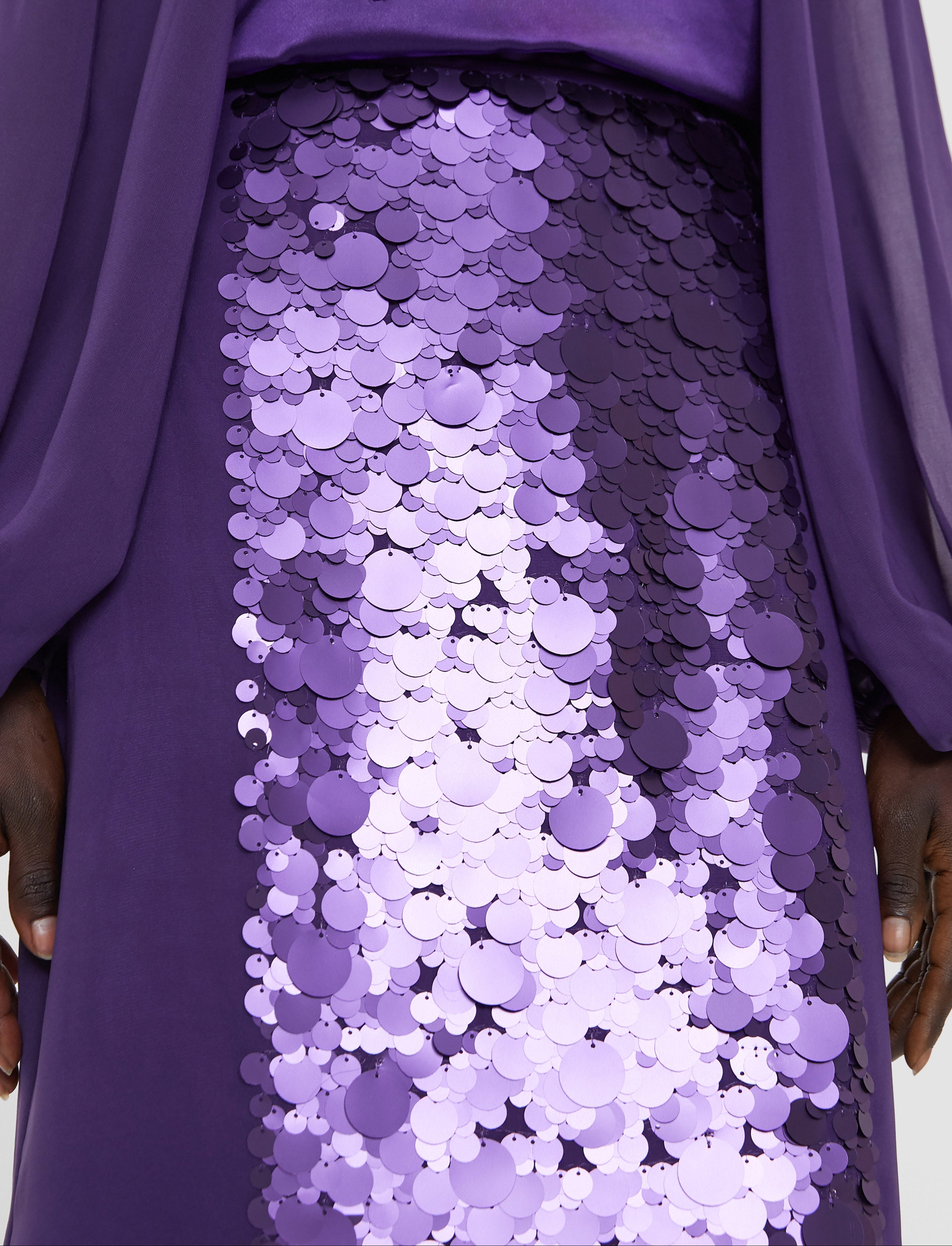 Cambo Chiffon Sequin Skirt