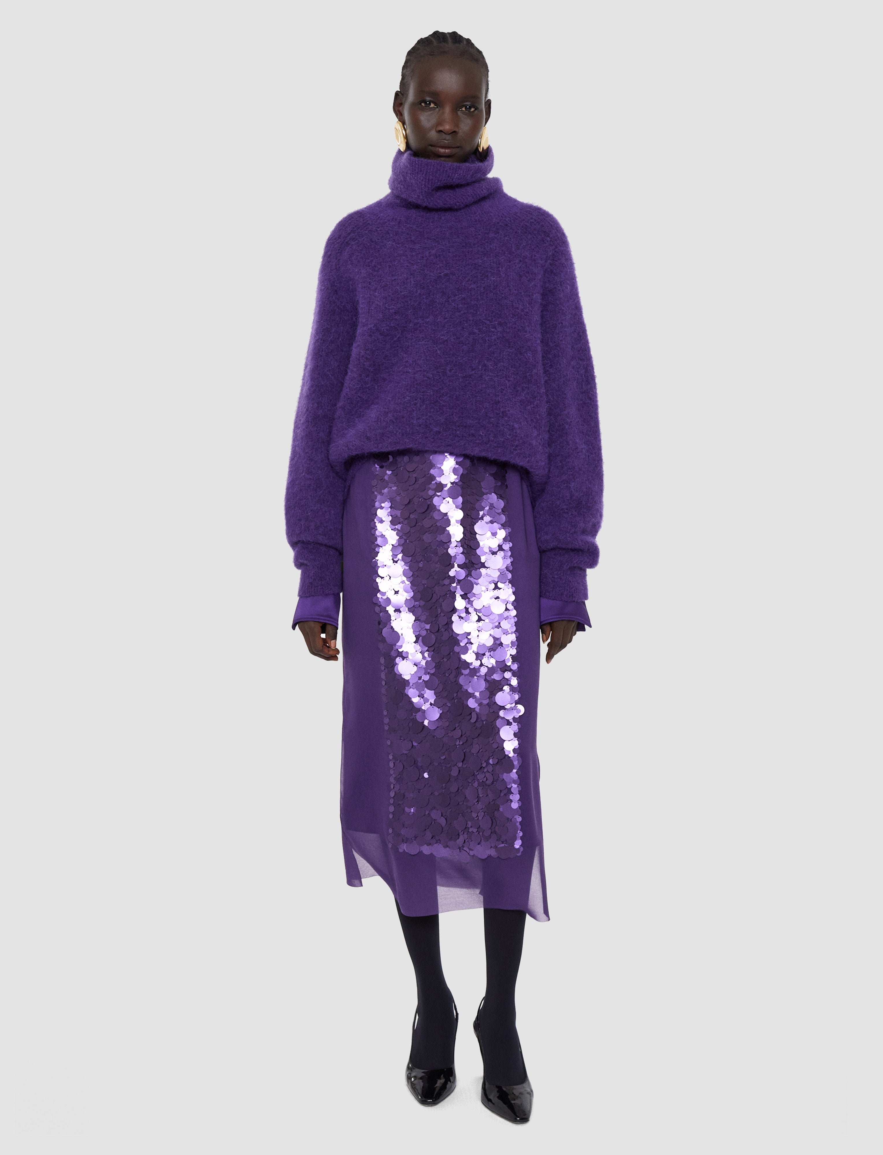 Cambo Chiffon Sequin Skirt