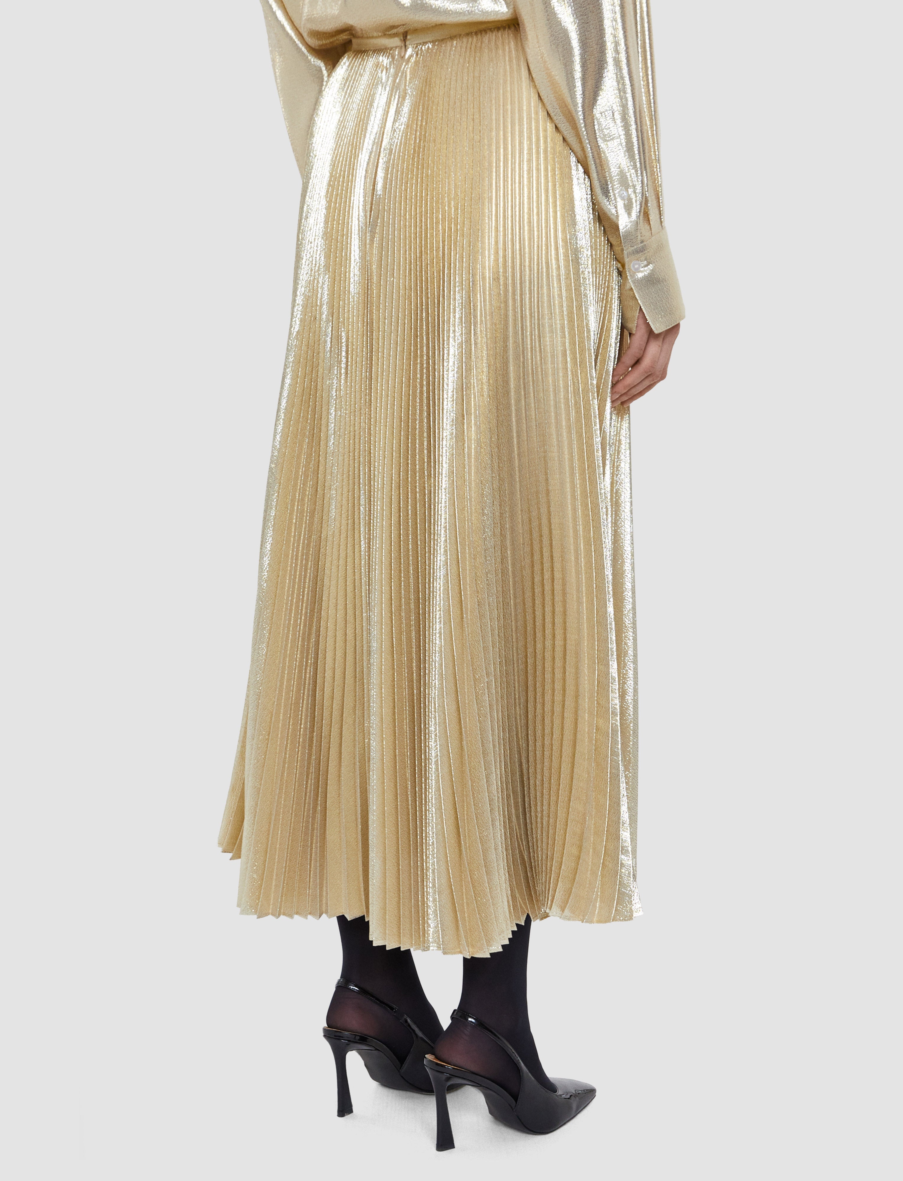 Essai Lamé Silk Skirt