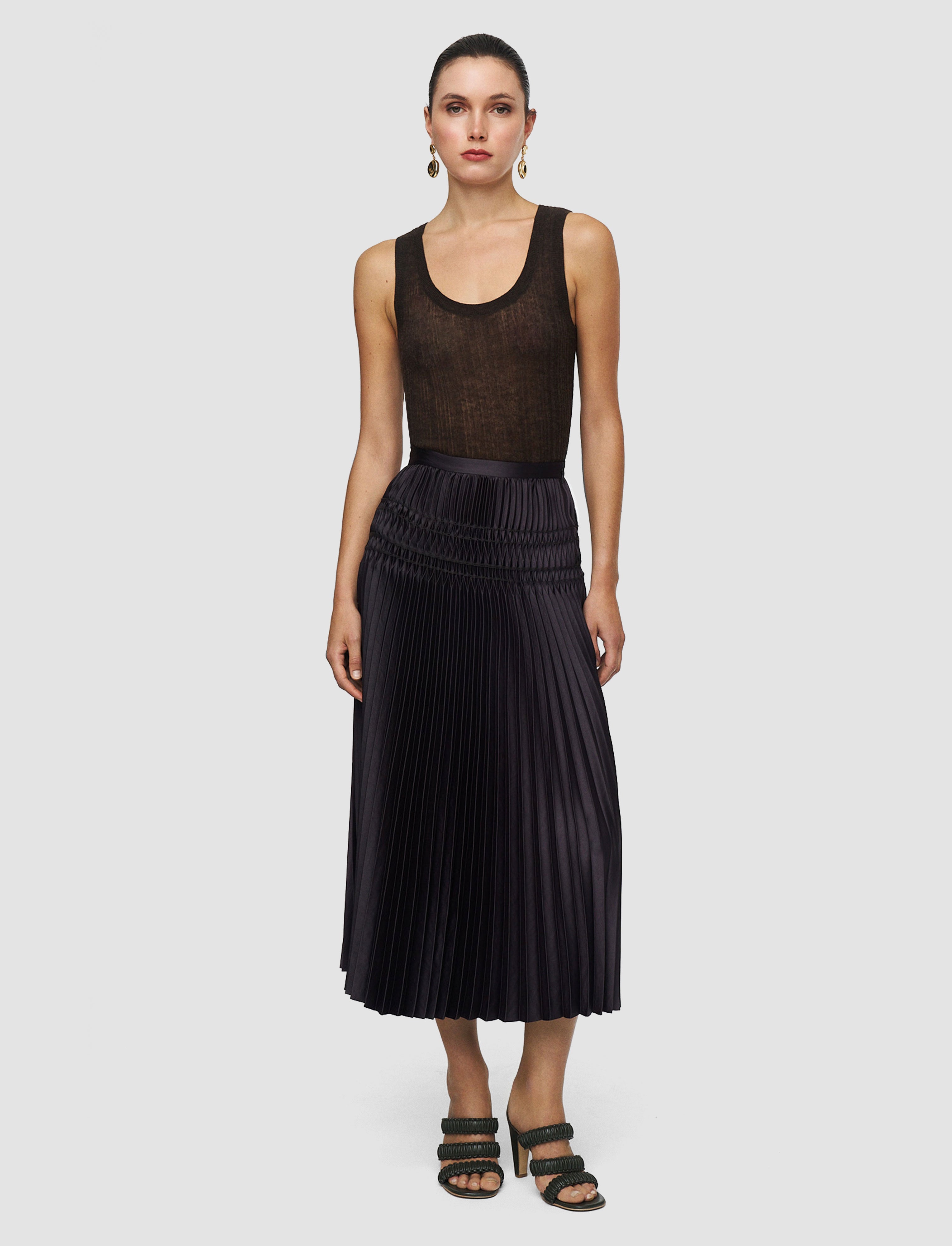 Hayes Pleated Woven Skirt