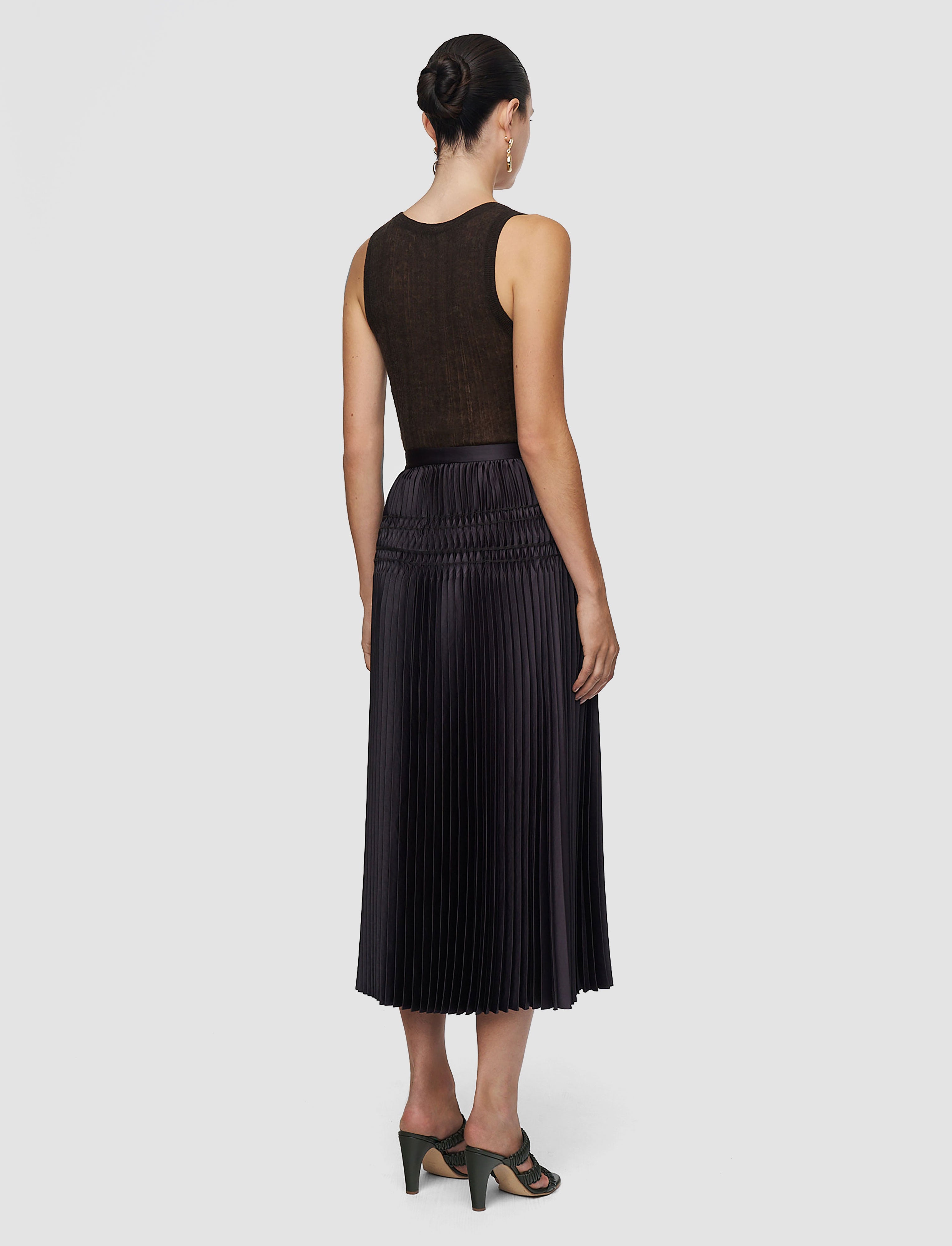 Hayes Pleated Woven Skirt