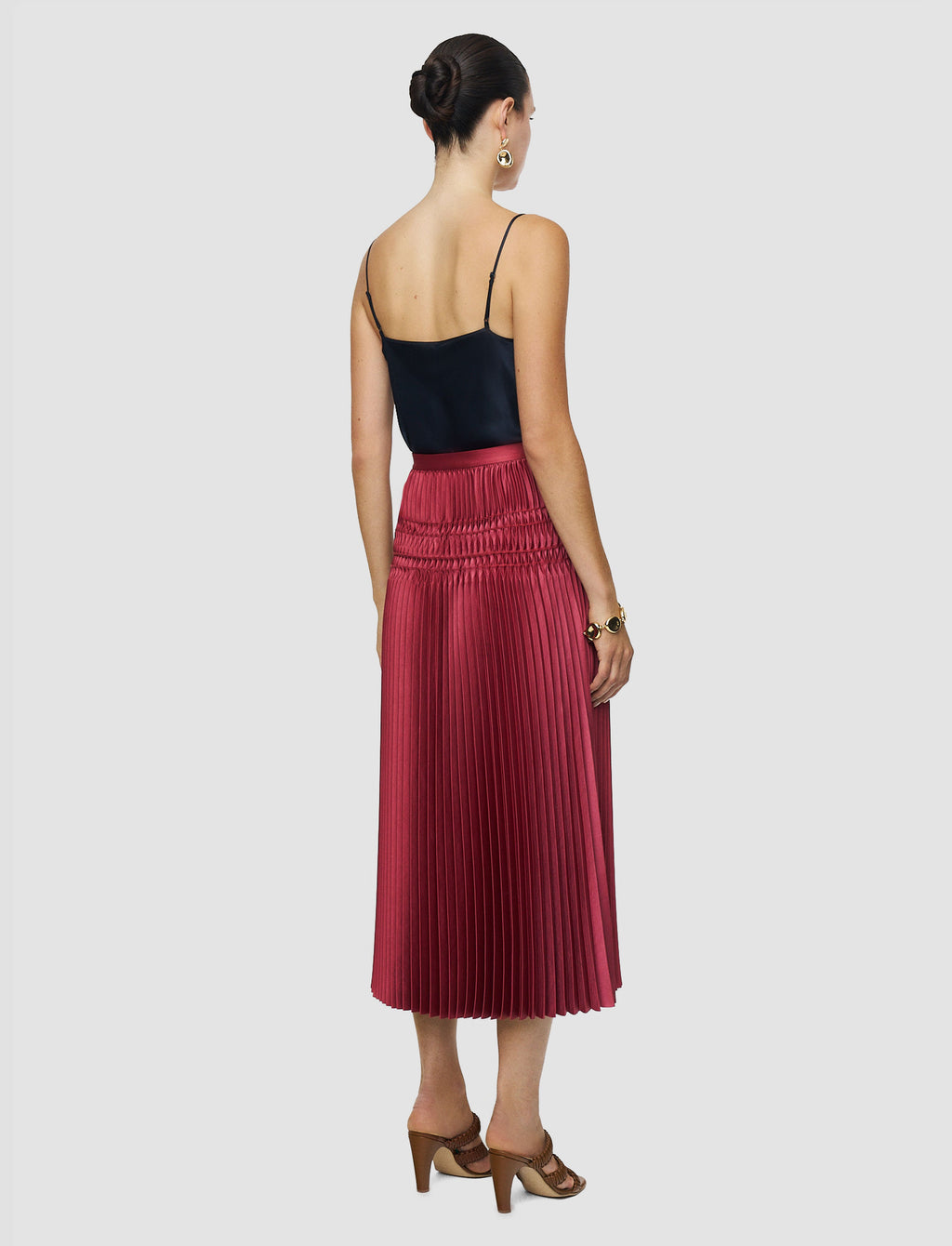 Hayes Pleated Woven Skirt