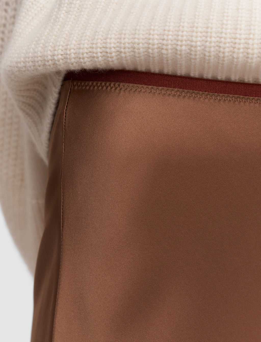 Isaak Long Silk Satin Skirt