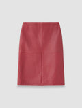 Shroff Pebble Leather Skirt